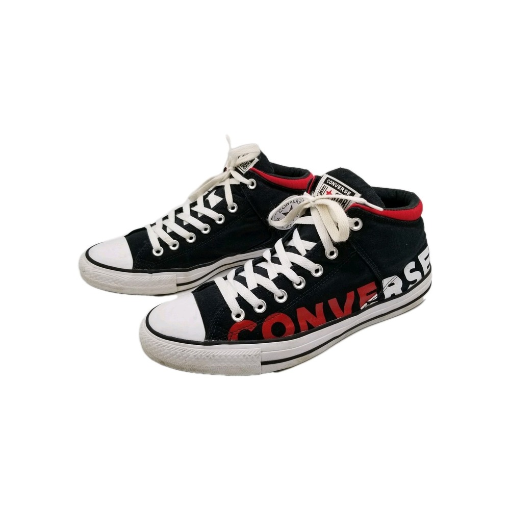 Converse Men's Chuck Taylor High Street Wordmark 2.0 Sneakers Sz 10 Black Logo